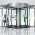 Stable quality 4 wing glass S/S automatic revolving door with sensor for hotel project